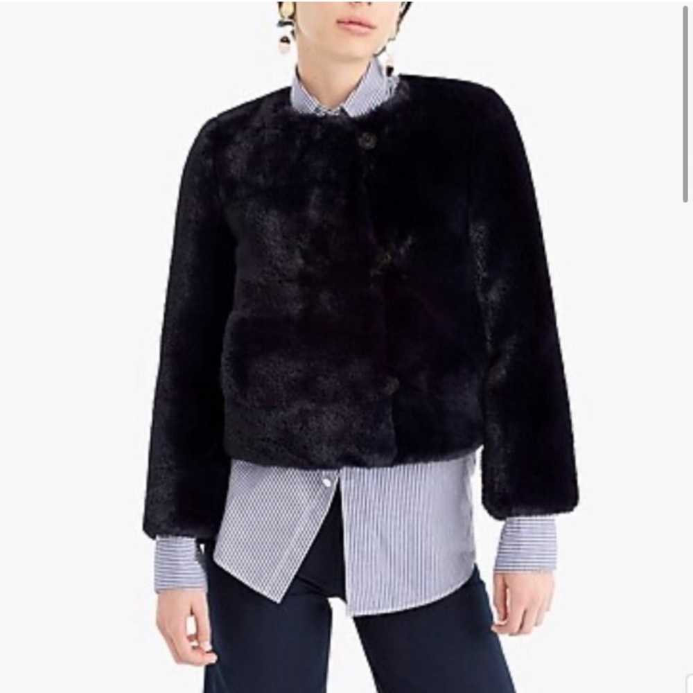 J. Crew: Collection Louisa Lady Jacket in Faux Fur
